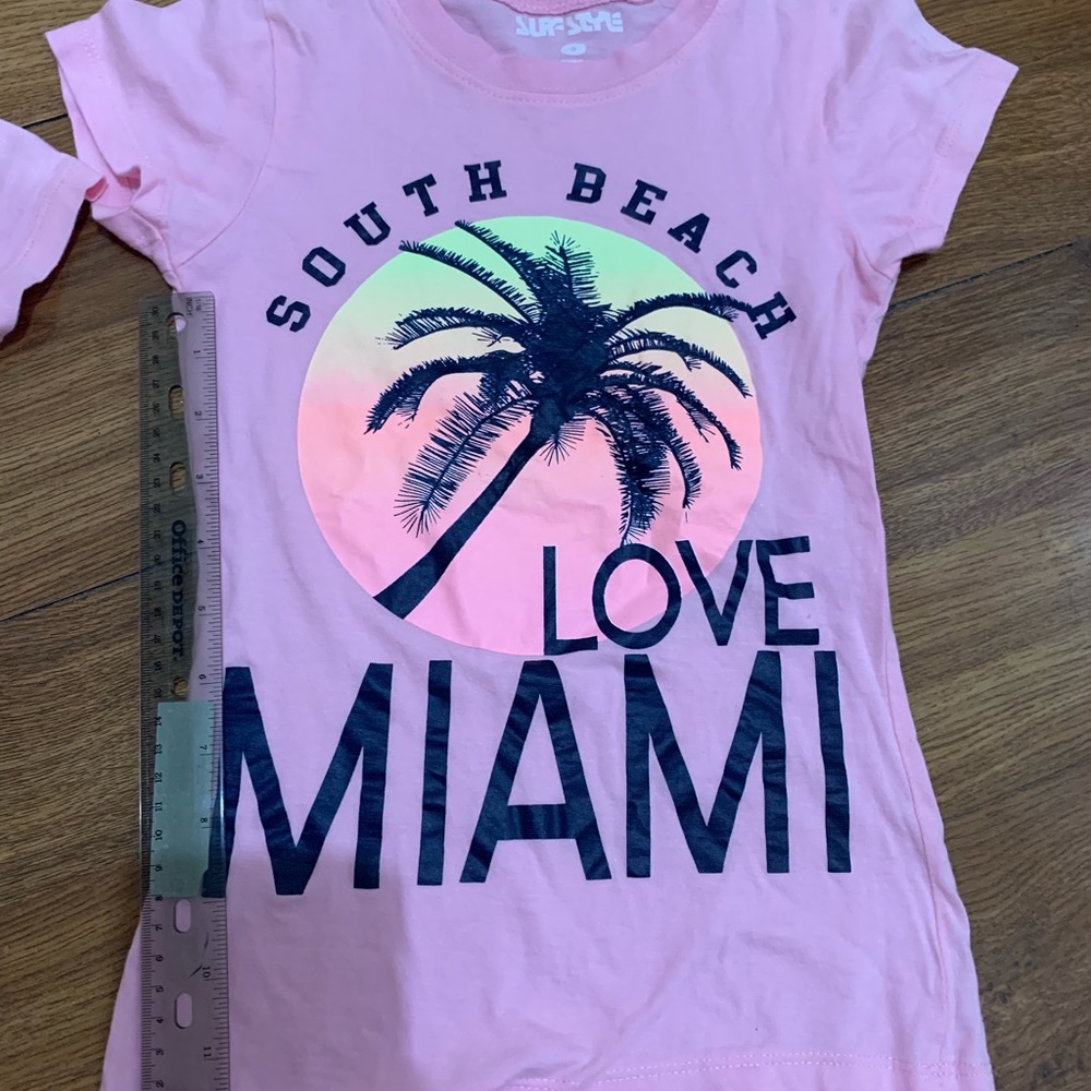Kids t-shirt 2pcs “South Beach Love MIAMI”